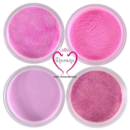 Baby Doll Pinks 4 piece 1/2oz Color Acrylic Powder Collection