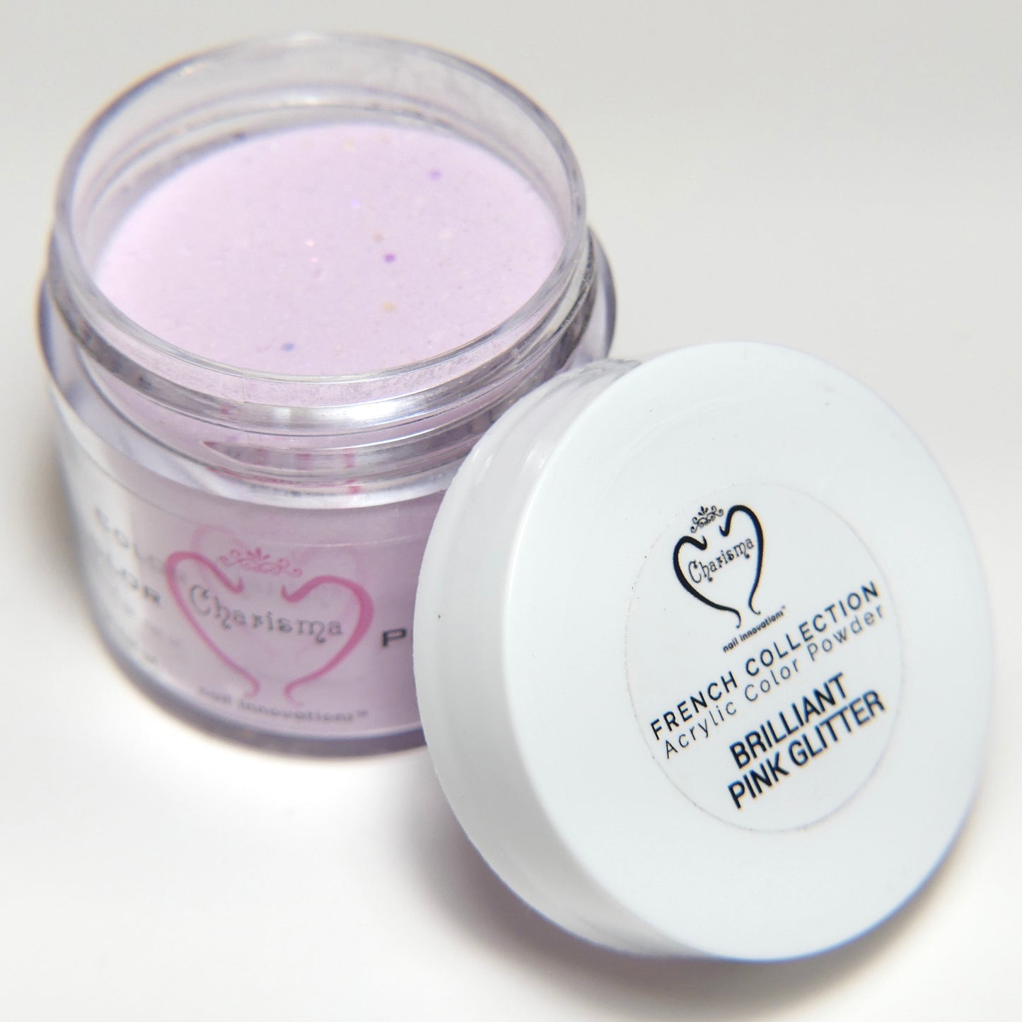 Brilliant Pink Glitter Acrylic Powder 1oz