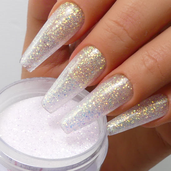 Mauve Glitter Acrylic Powder