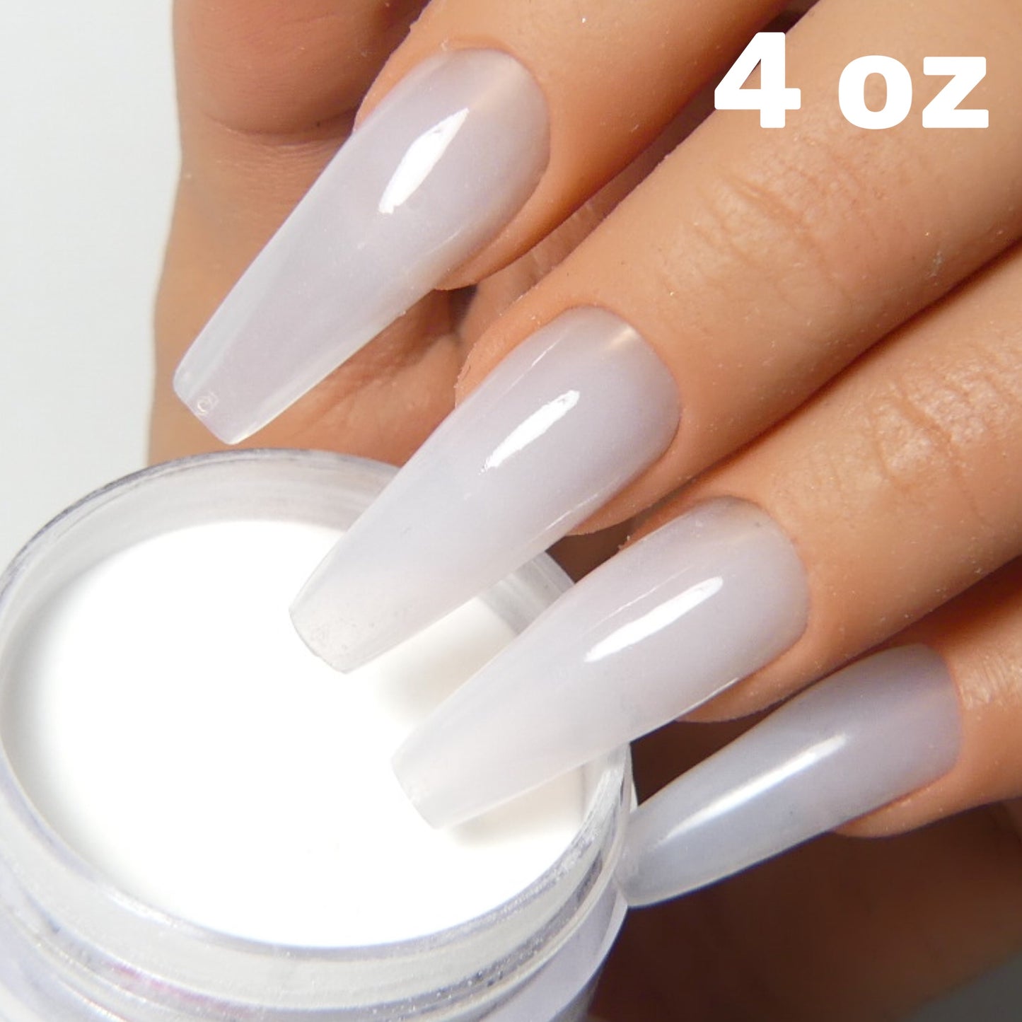 Natural White Acrylic Powder 4oz