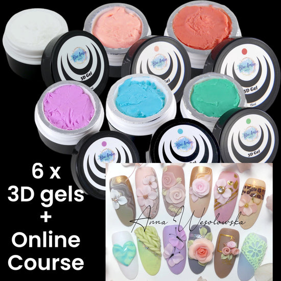 6x 3D gels (15ml) + online course BUNDLE