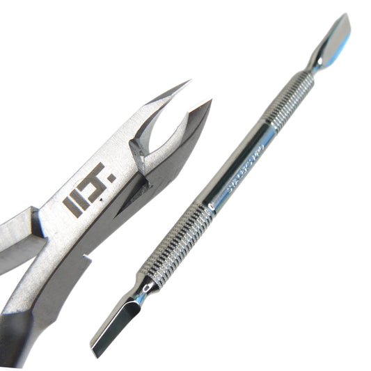 Cuticle Nippers 3mm + FREE Staleks Cuticle Pusher