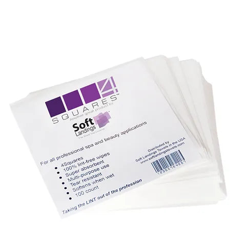 4SQUARE SET - Lint-free wipes + case (400 count)