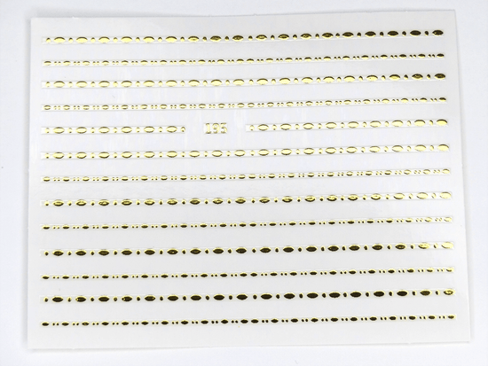 Gold Dots Chain - Sticker #2 - My Little Nail Art Shop