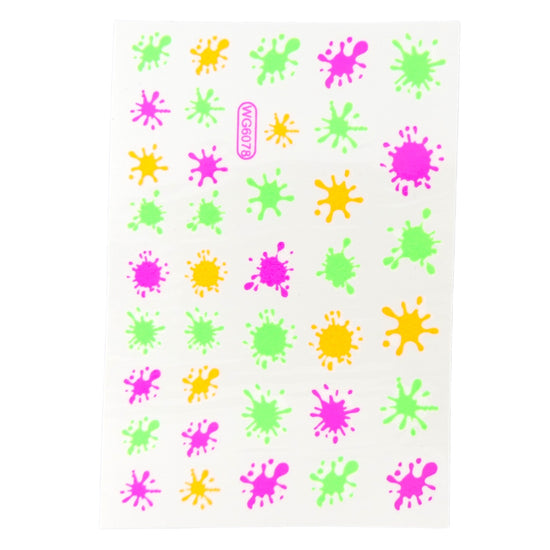 Paint Splash Sticker - My Little Nail Art Shop