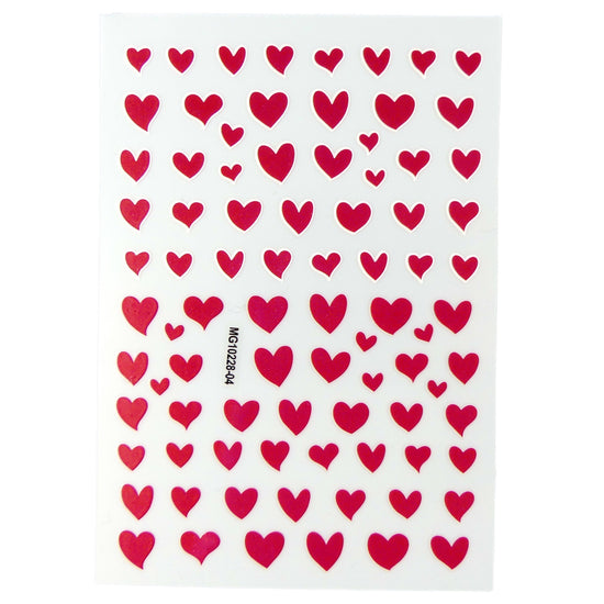 Hearts Sticker - My Little Nail Art Shop