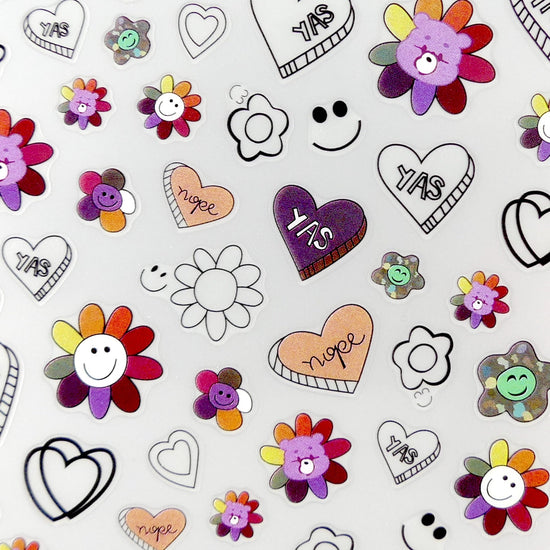 Load image into Gallery viewer, Flowers Sticker #7 - My Little Nail Art Shop
