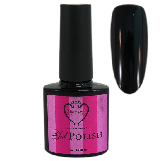 Charisma Gel Polish - Super Black - My Little Nail Art Shop