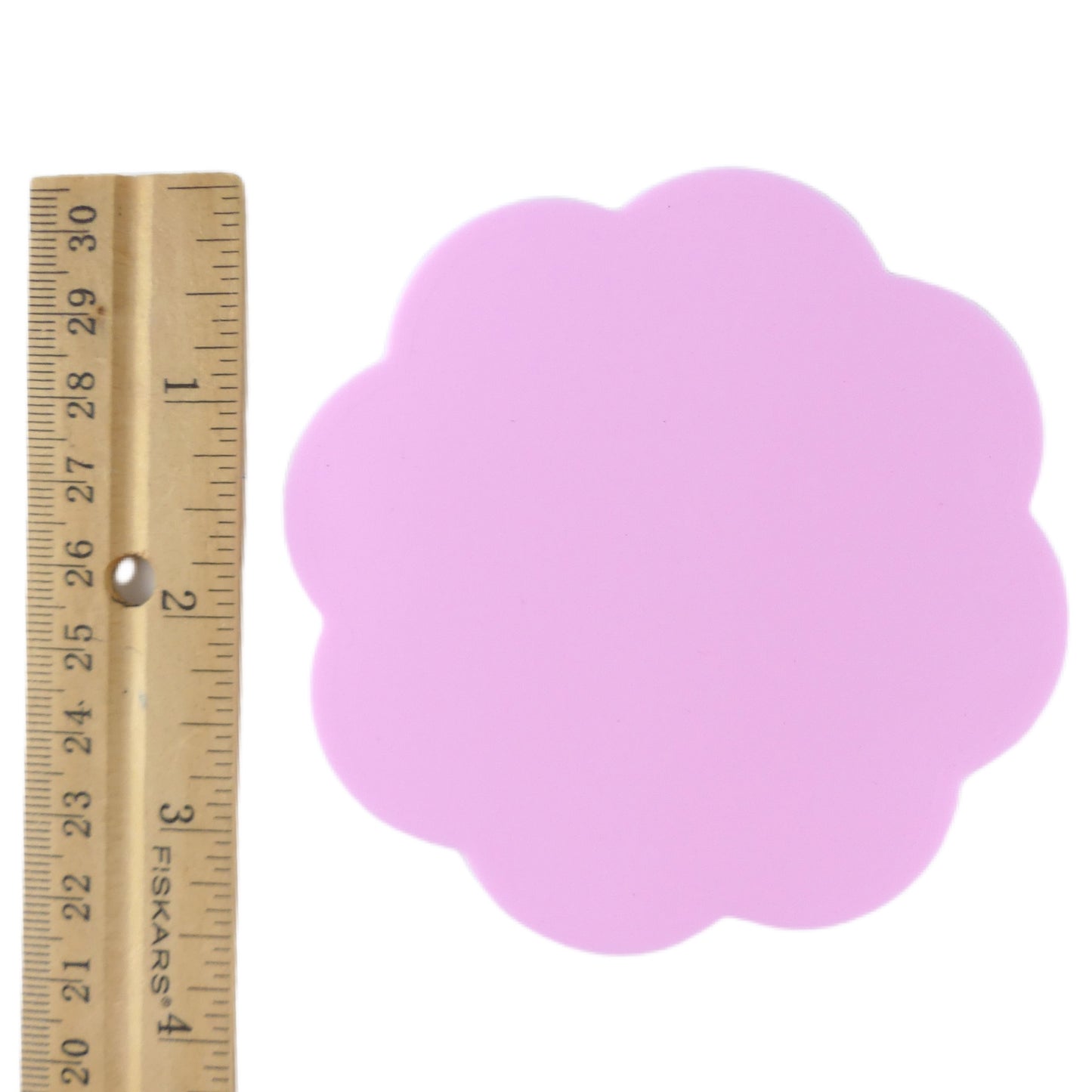 Pink Circular Silicone Mat for Nail Art. Available at  .