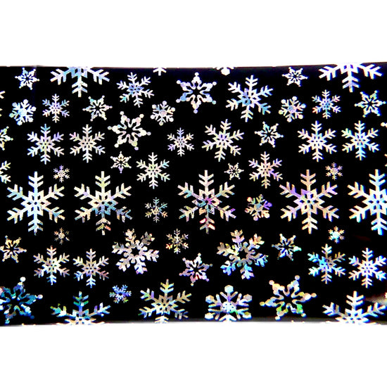 Transfer Foil Holographic Snowflakes (38”) - My Little Nail Art Shop
