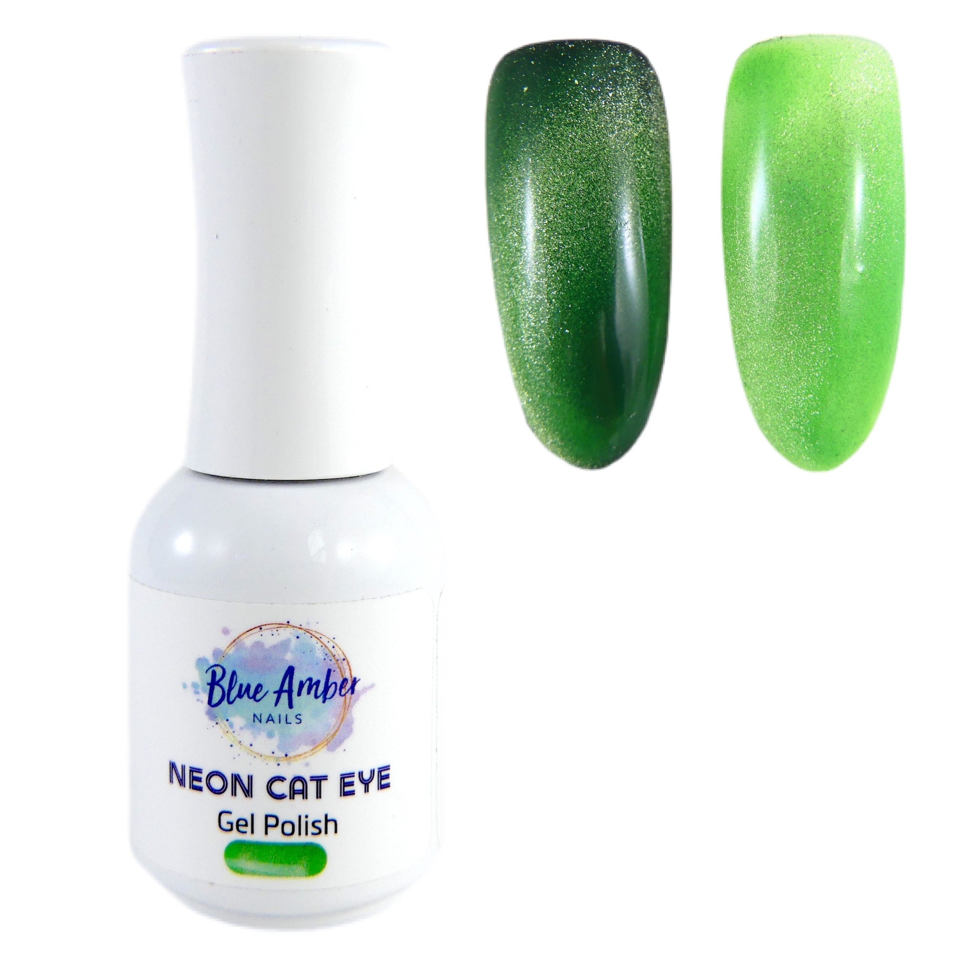 Neon Cat Eye Gel Polish - Green - My Little Nail Art Shop