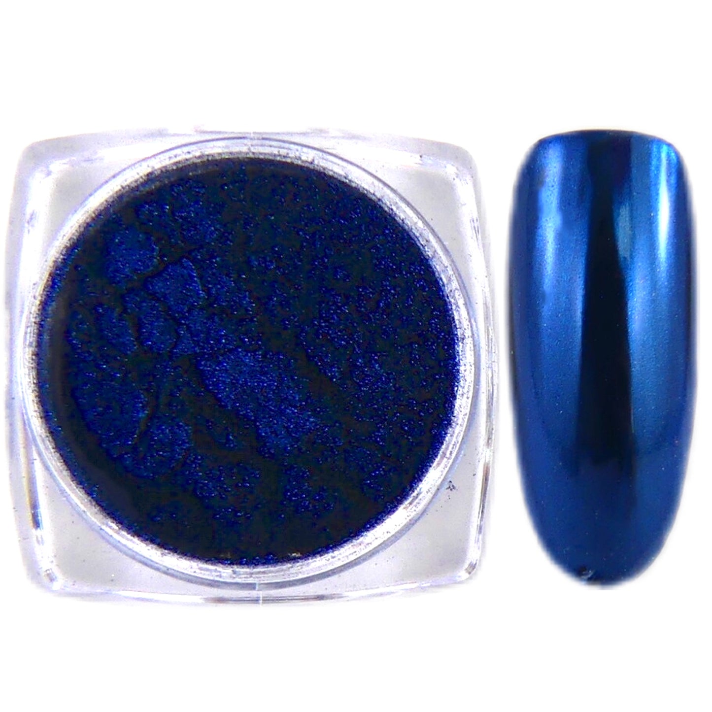 Load image into Gallery viewer, Blue Chrome Nail Art Powder 0.5g - My Little Nail Art Shop
