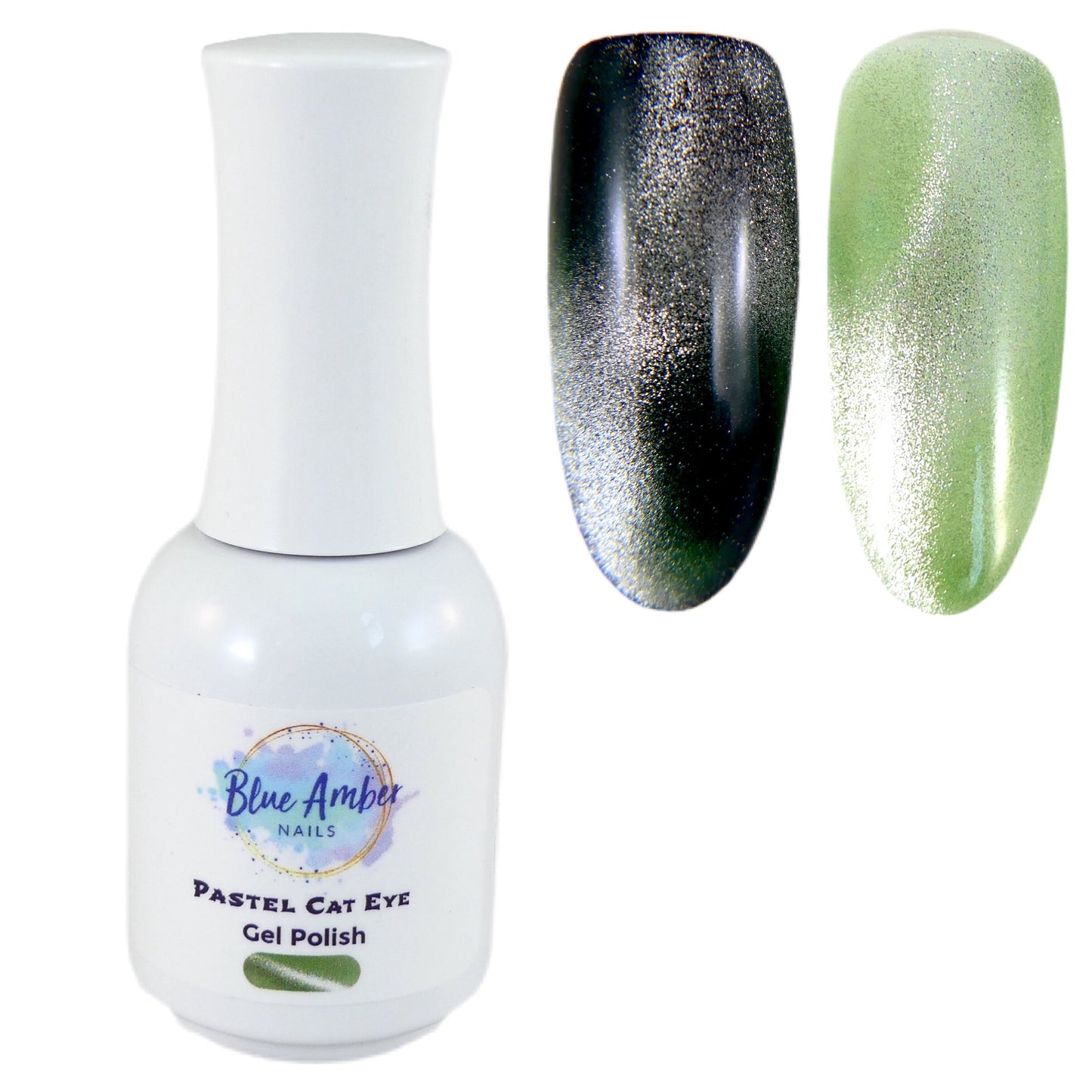 Pastel Cat Eye Gel Polish - Green - My Little Nail Art Shop