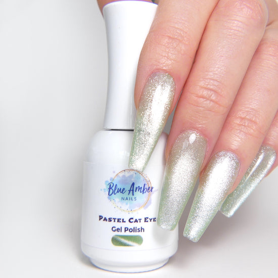 Cat Eye Gel Polish - Green (Pastel Collection)