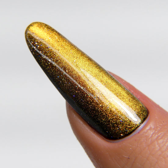 Load image into Gallery viewer, Cat Eye Gel Polish - Golden Bronze (Nightshade Collection)
