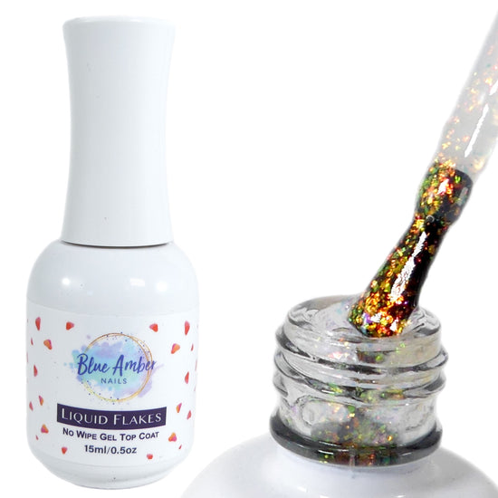 Liquid Flakes No Wipe Gel Top Coat #3 - My Little Nail Art Shop