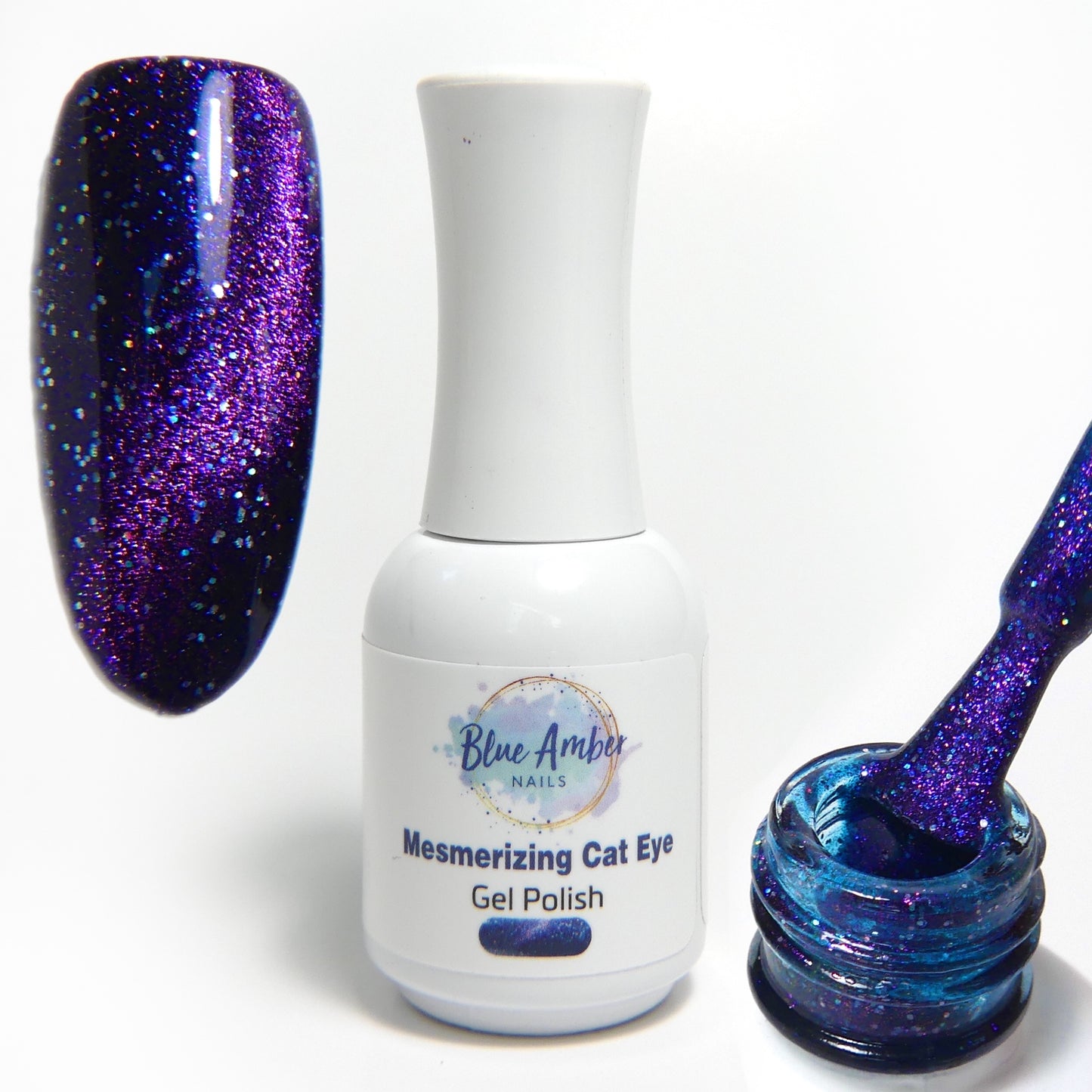 Load image into Gallery viewer, Mesmerizing Cat Eye Bundle - 4 Magnetic Gel Polishes
