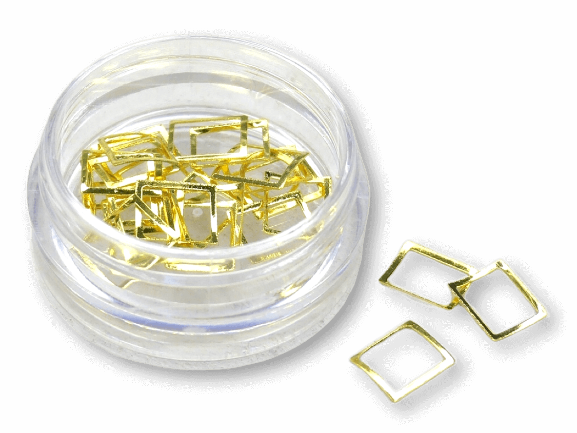 Metal Deco Set - Gold - My Little Nail Art Shop