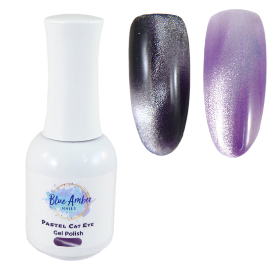 Load image into Gallery viewer, Pastel Cat Eye Gel Polish - Lavender - My Little Nail Art Shop
