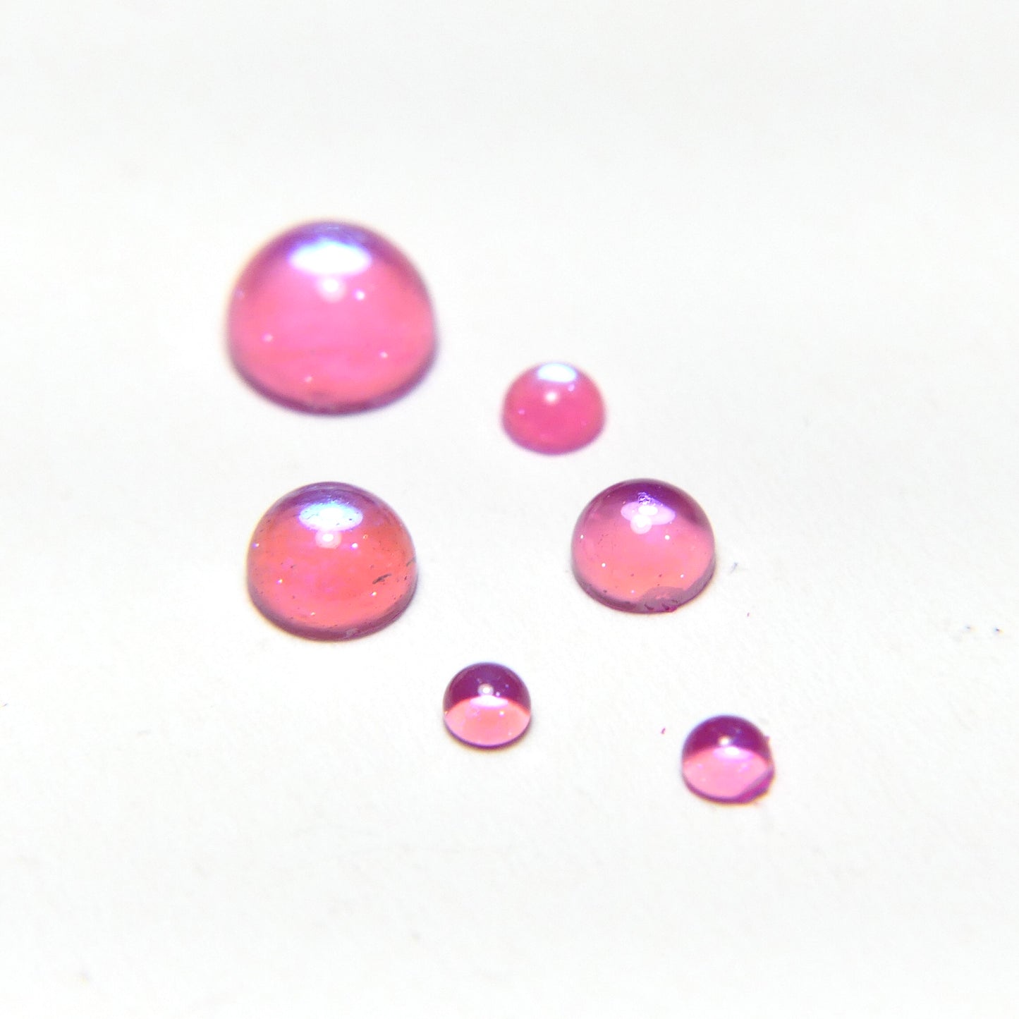 Rain Drop Half Pearls Set - Pink