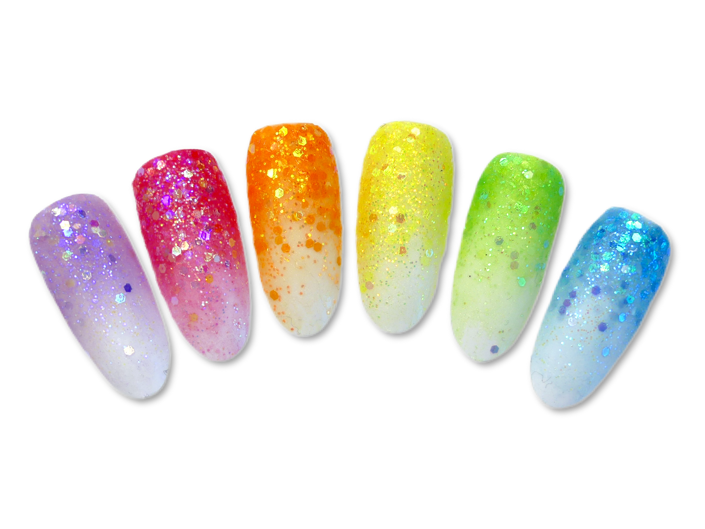 Charisma Nail Acrylic Powder - Rainbow Collection (14g / 0.5oz jars) - My Little Nail Art Shop
