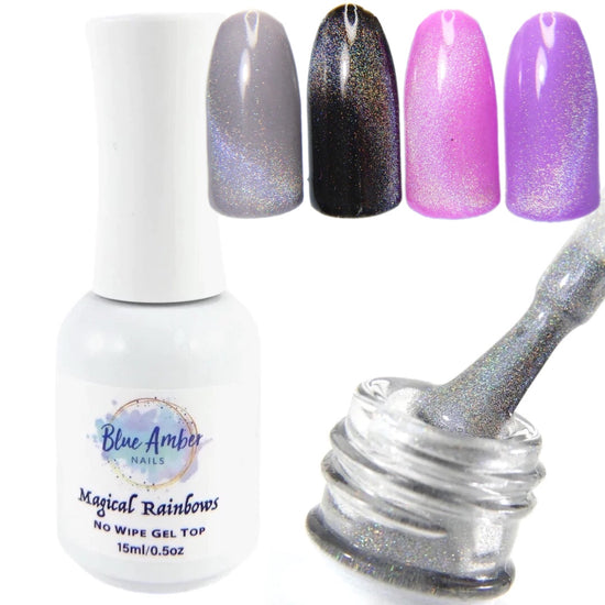 Load image into Gallery viewer, Magical Rainbows, Magnetic No Wipe Gel Top Coat
