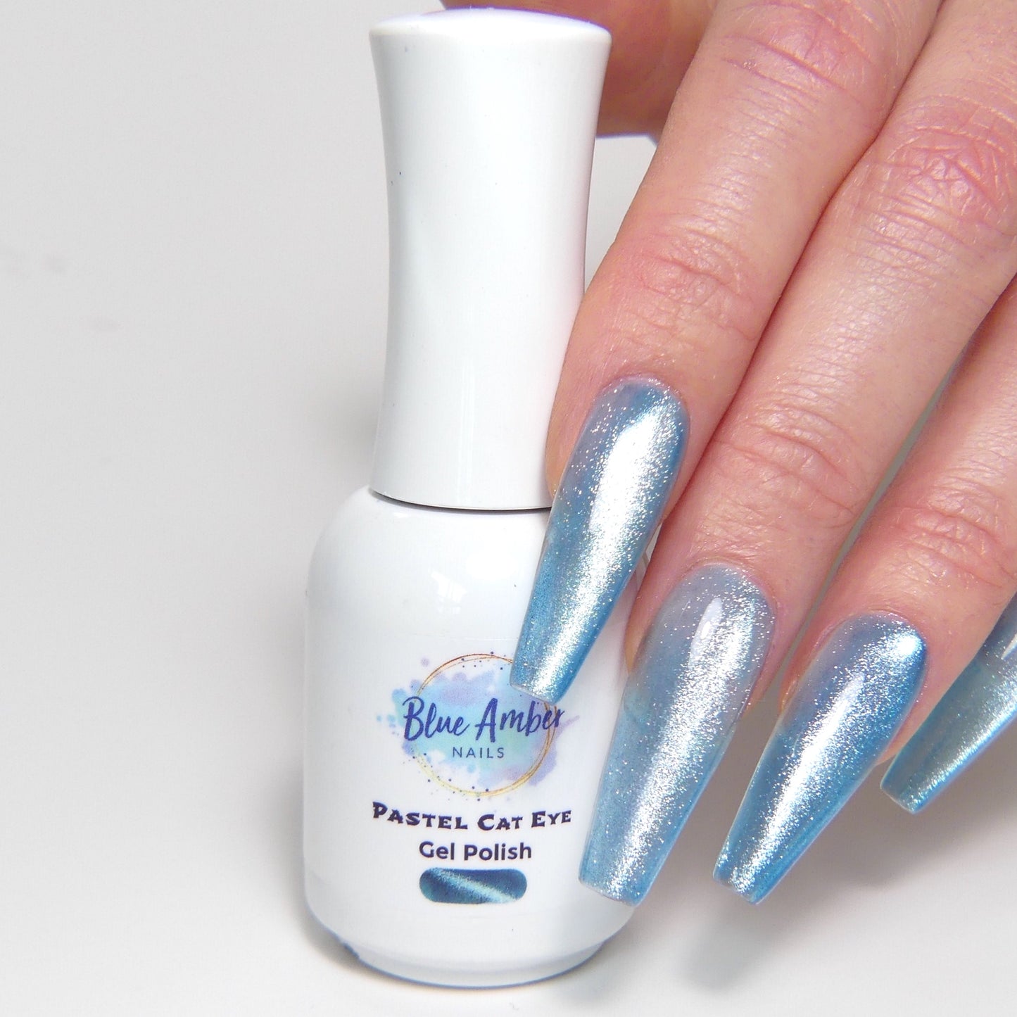 Cat Eye Gel Polish - Blue (Pastel Collection)