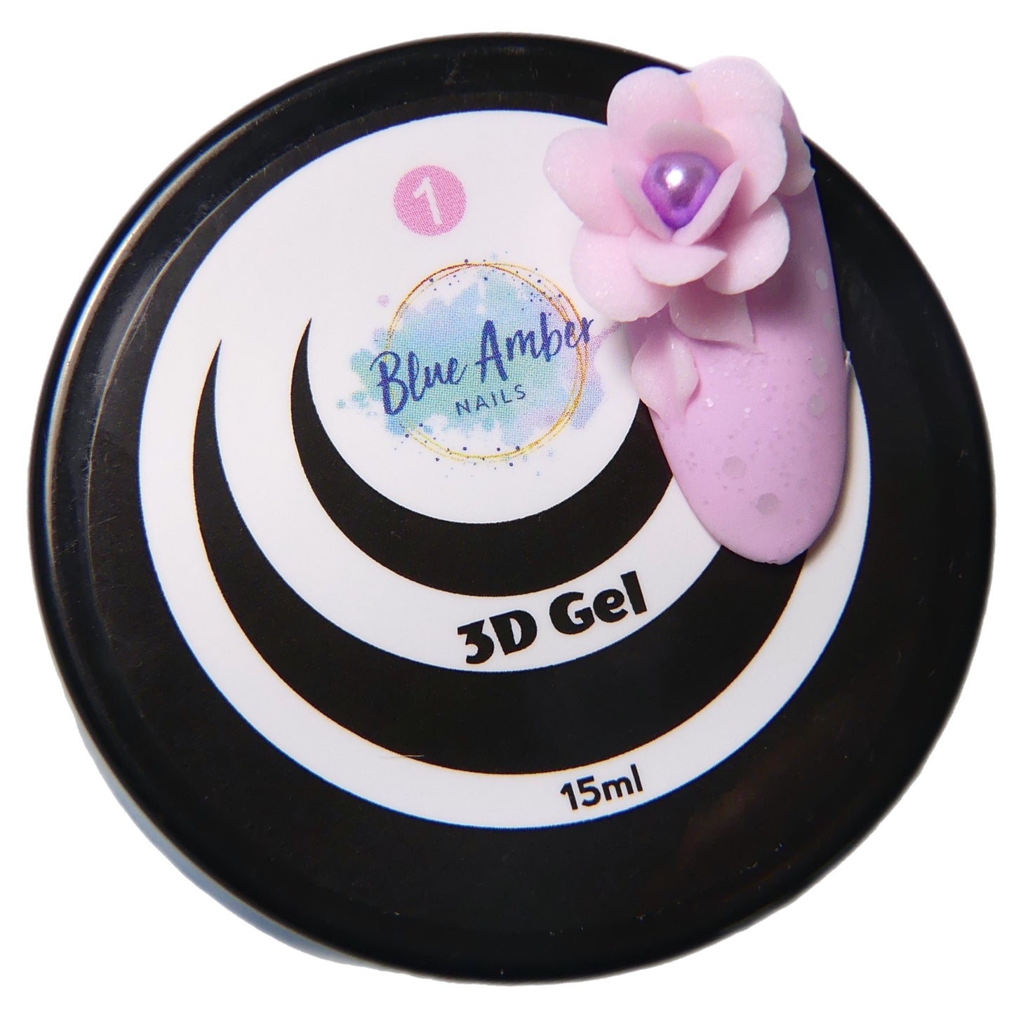 3D Gel - Pastel Pink # 1, 15ml - My Little Nail Art Shop
