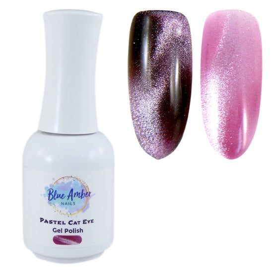 Load image into Gallery viewer, Pastel Cat Eye Gel Polish - Pink - My Little Nail Art Shop
