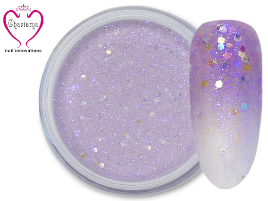 Charisma Nail Acrylic Powder - Glitter Violet 0.5 oz - My Little Nail Art Shop