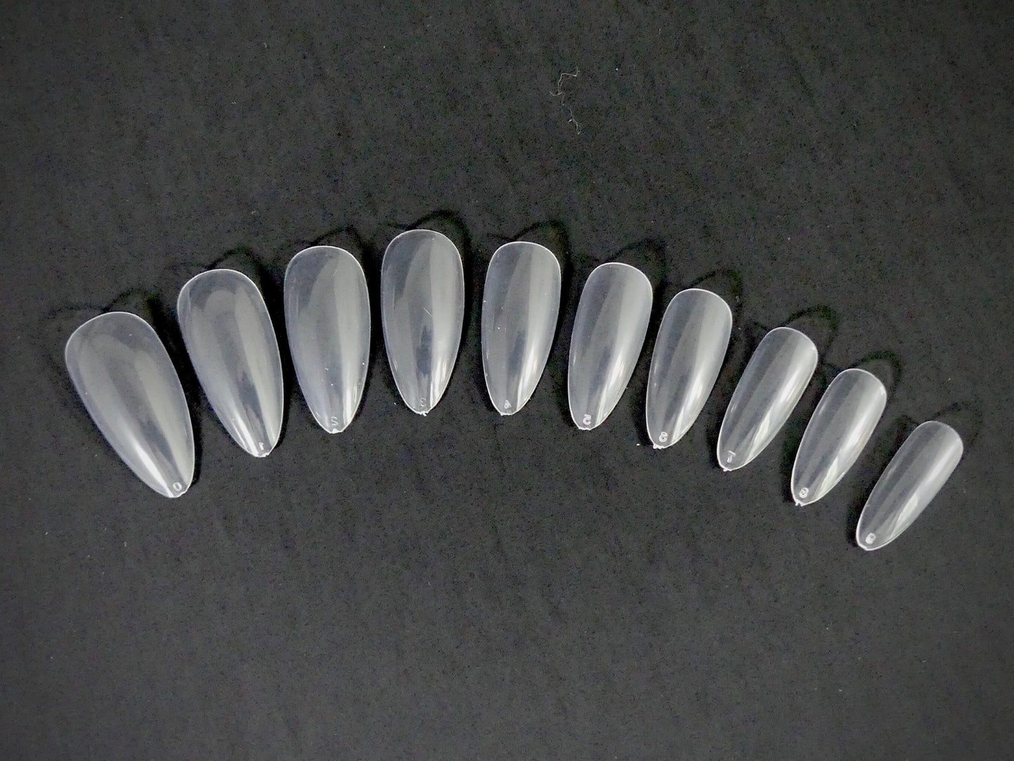 Charisma Nail Full Cover Oval Clear Tips, 500ct / 10 sizes - My Little Nail Art Shop