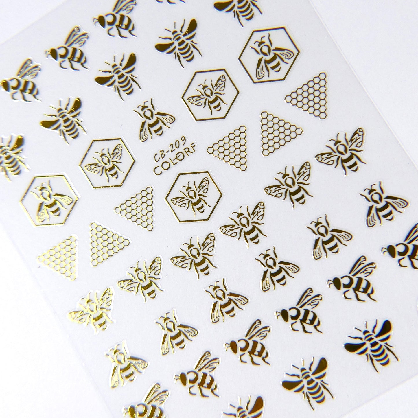 Gold Bees Sticker #2 - My Little Nail Art Shop