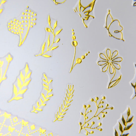 Gold Bees Sticker #19 - My Little Nail Art Shop