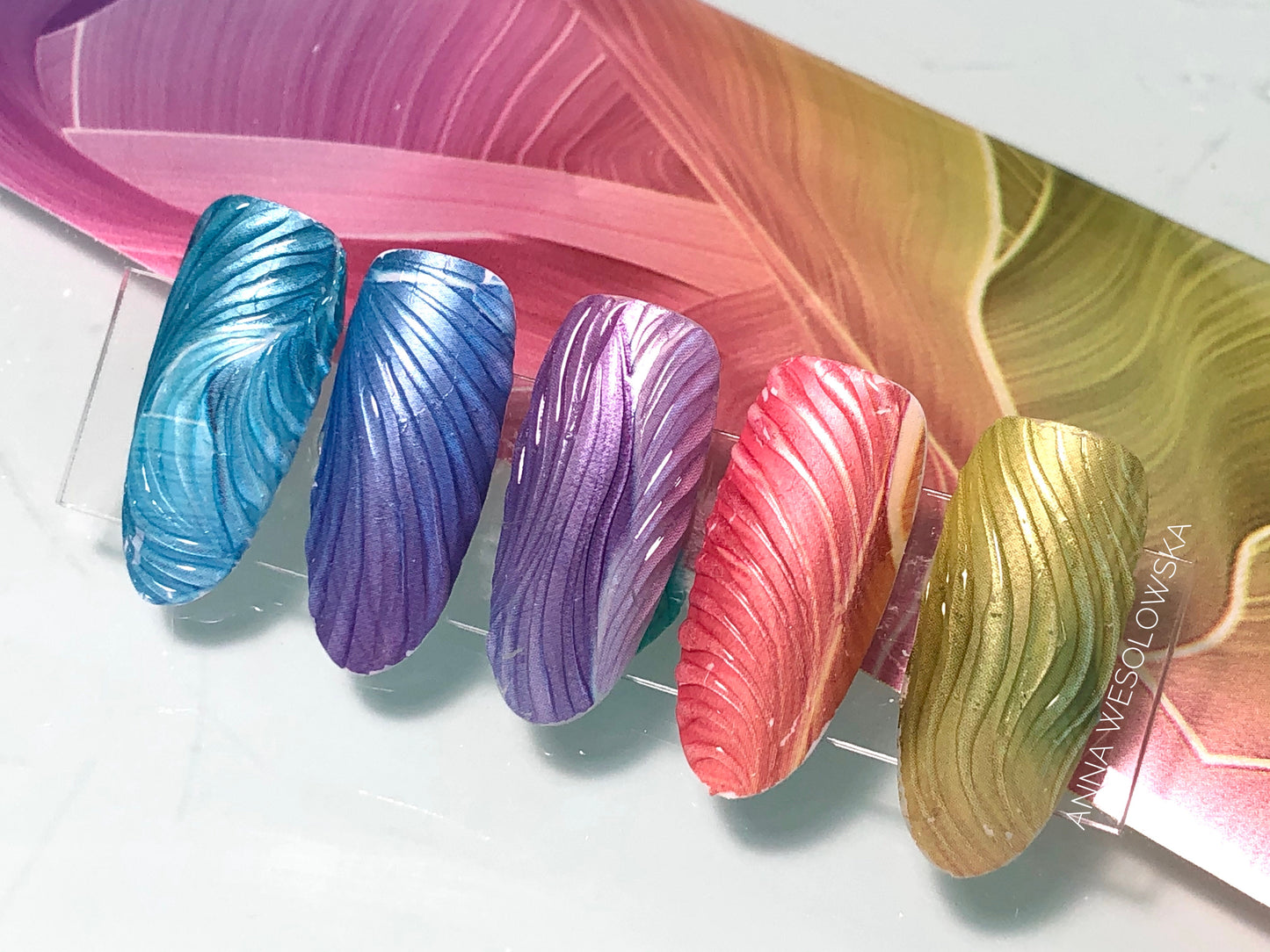 Foil Transfer Colorful Butterflies Nail Design – Scarlett Nail Supplies