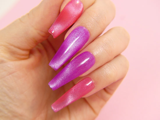 Neon Cat Eye Bundle - 4 Gel Polishes + 2 magnets - My Little Nail Art Shop