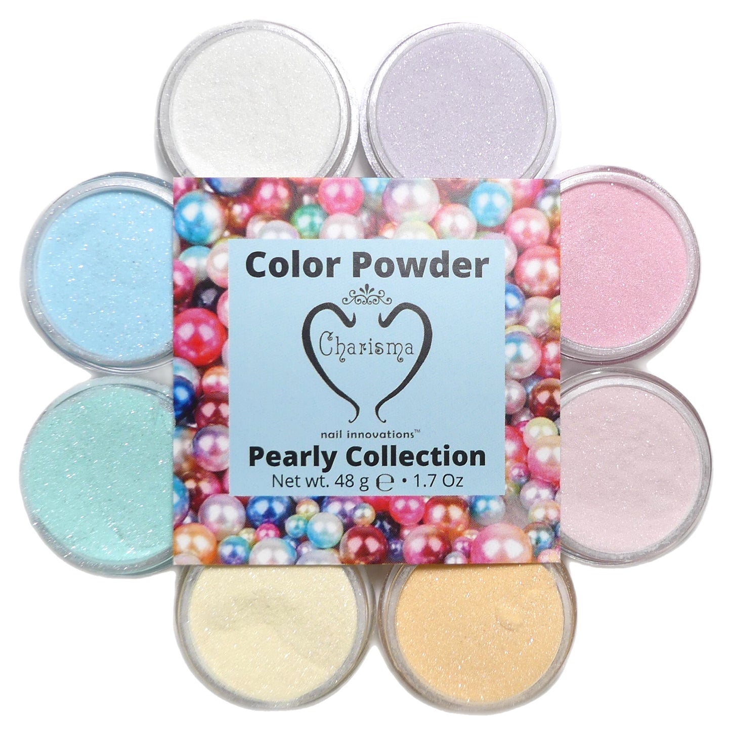 Load image into Gallery viewer, Charisma Nail Acrylic 3D Powder - Pearly Collection (8 x 6g)
