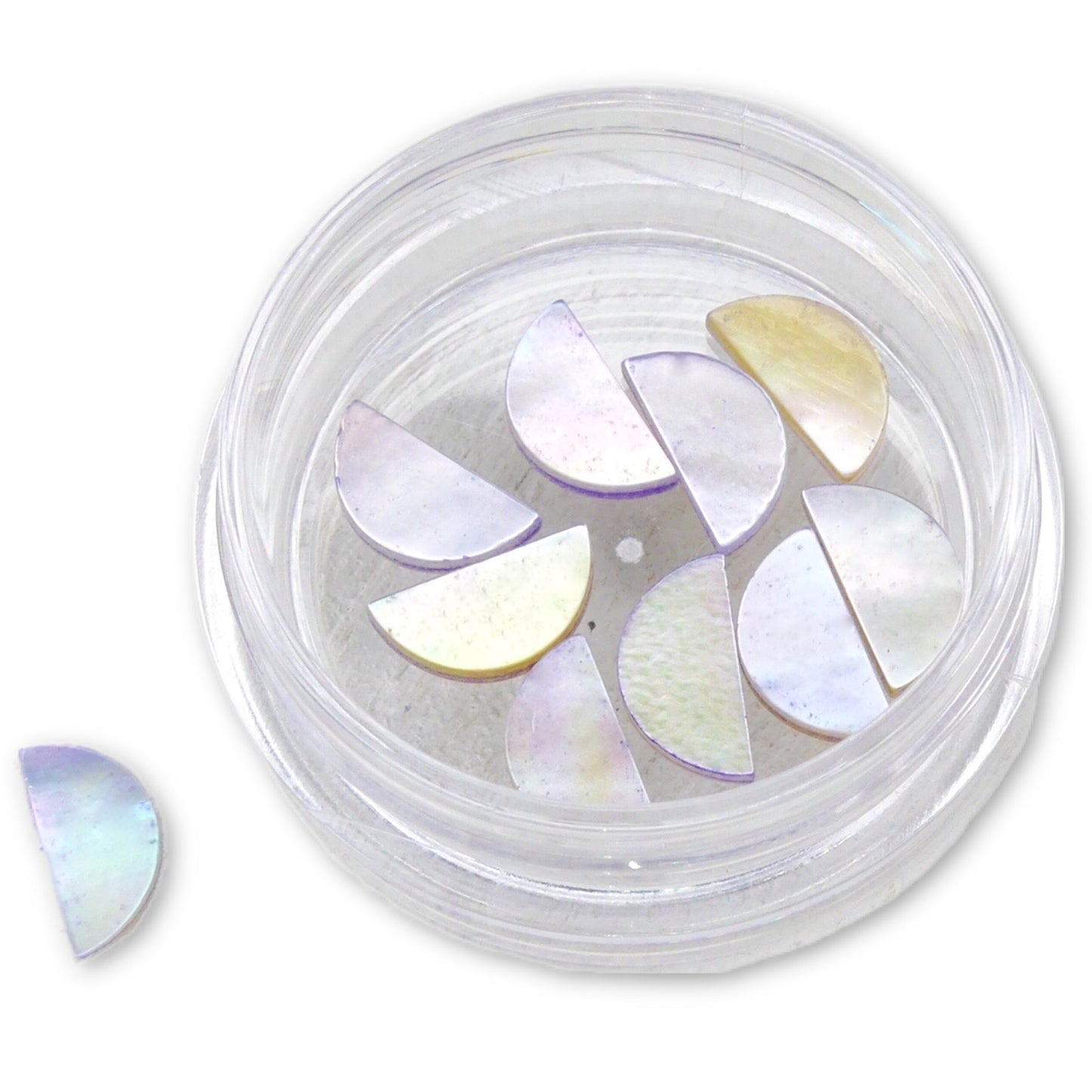 Load image into Gallery viewer, Half Moon Pearl Finish - Lavender - My Little Nail Art Shop
