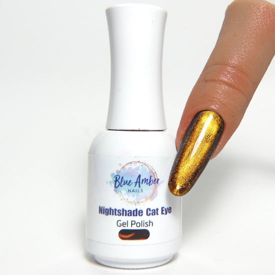 Load image into Gallery viewer, Cat Eye Gel Polish - Golden Bronze (Nightshade Collection)
