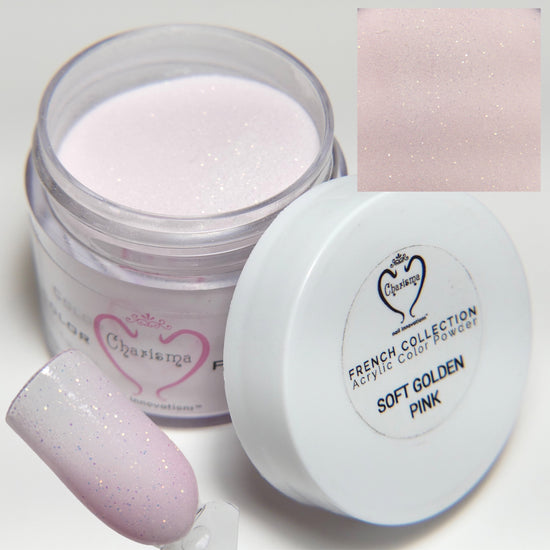 Load image into Gallery viewer, Soft Golden Pink Acrylic Powder 1oz

