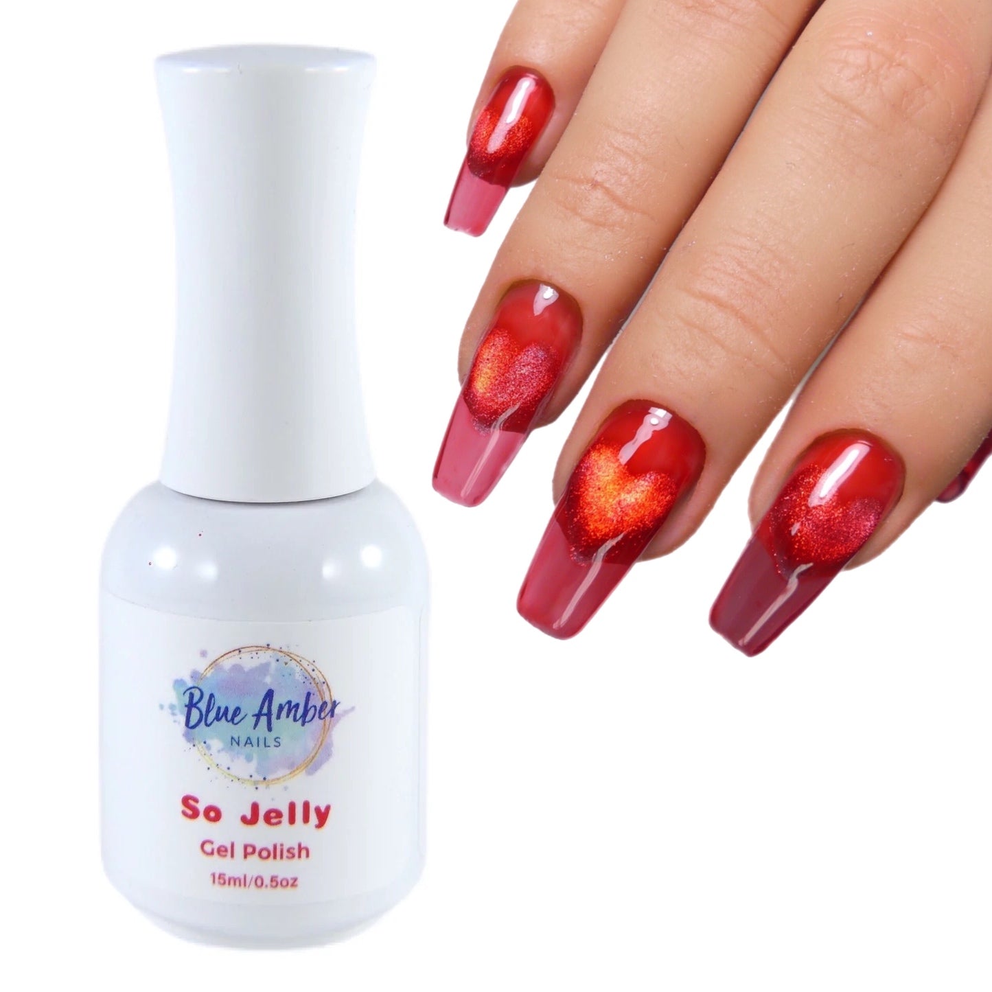 So Jelly Gel Polish - Red