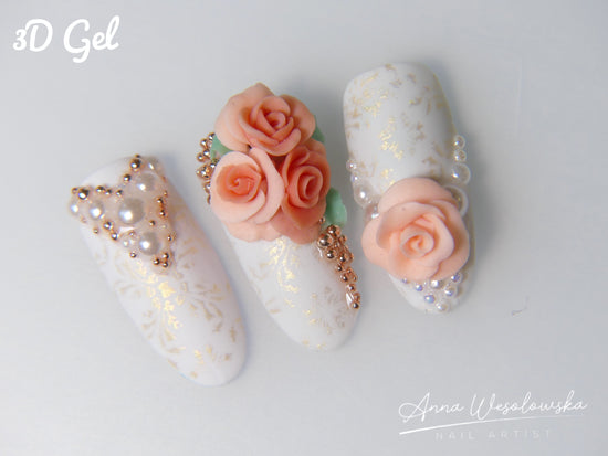 3D Gel - Pastel Peach   15ml - My Little Nail Art Shop