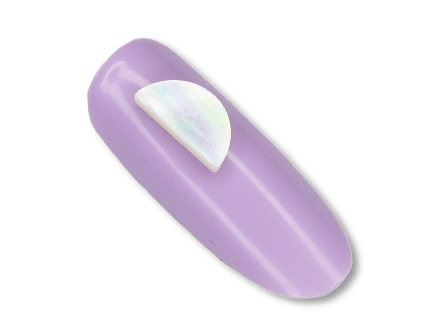 Half Moon Pearl Finish - White - My Little Nail Art Shop