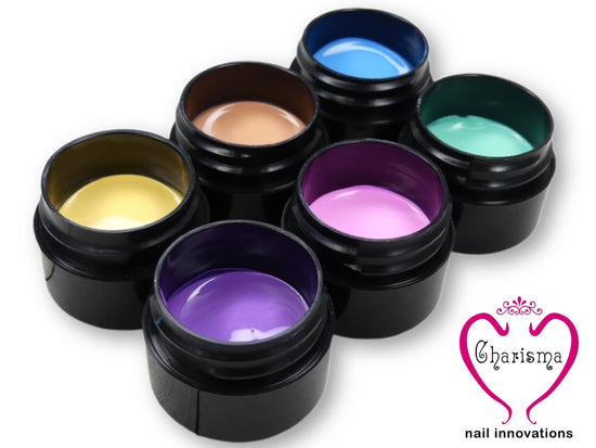 13 Charisma Nail Gel Paints + free Storing Palette - My Little Nail Art Shop