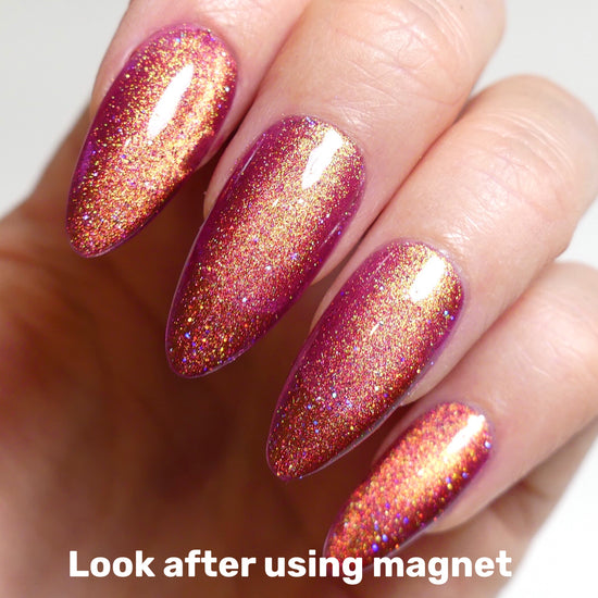 Load image into Gallery viewer, Cat Eye Gel Polish - Coral (Mesmerizing Collection)
