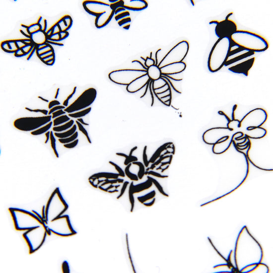 Black Bees Sticker #3 - My Little Nail Art Shop